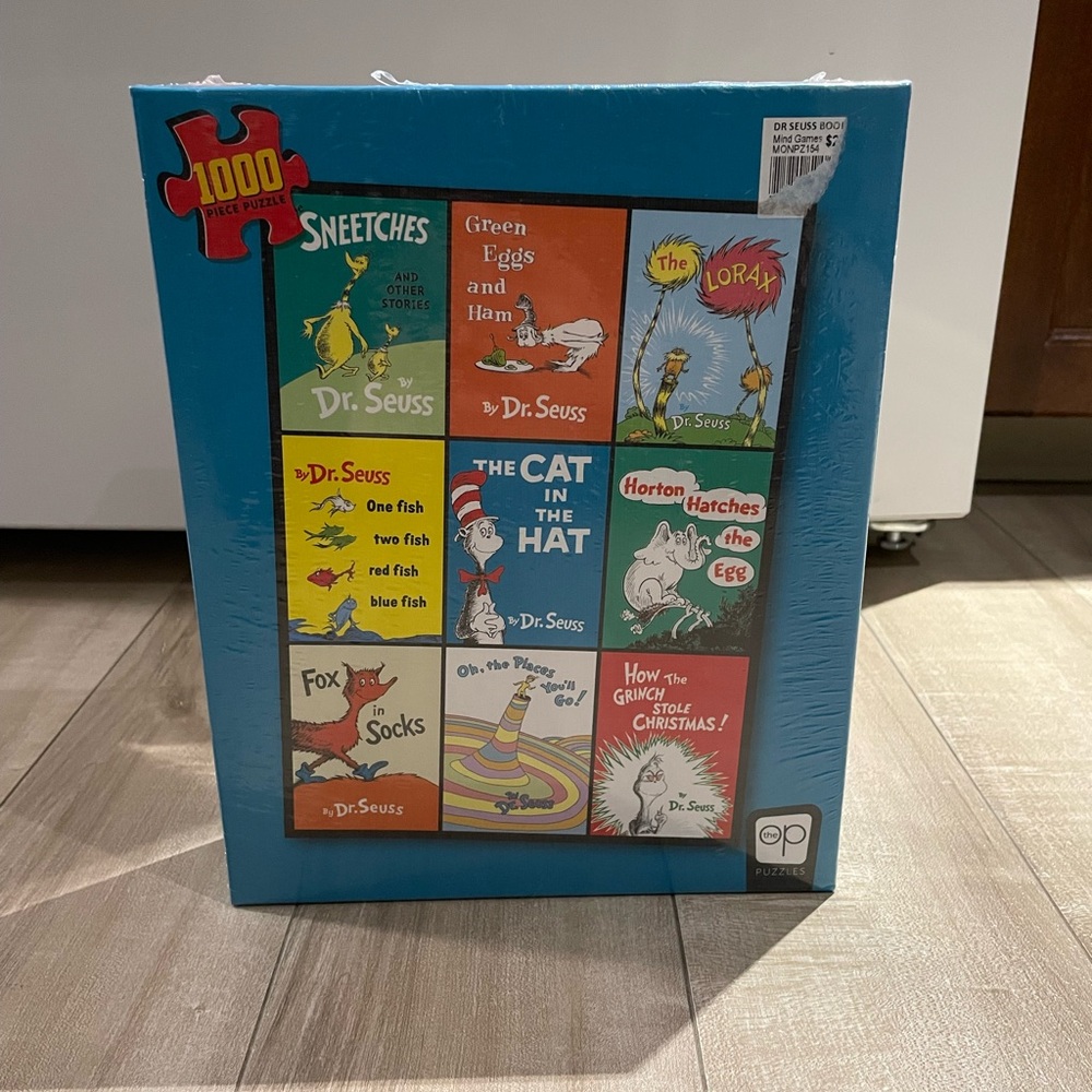 *sealed* Dr. Seuss Colorful Book Cover Puzzle - 1000 Pieces
